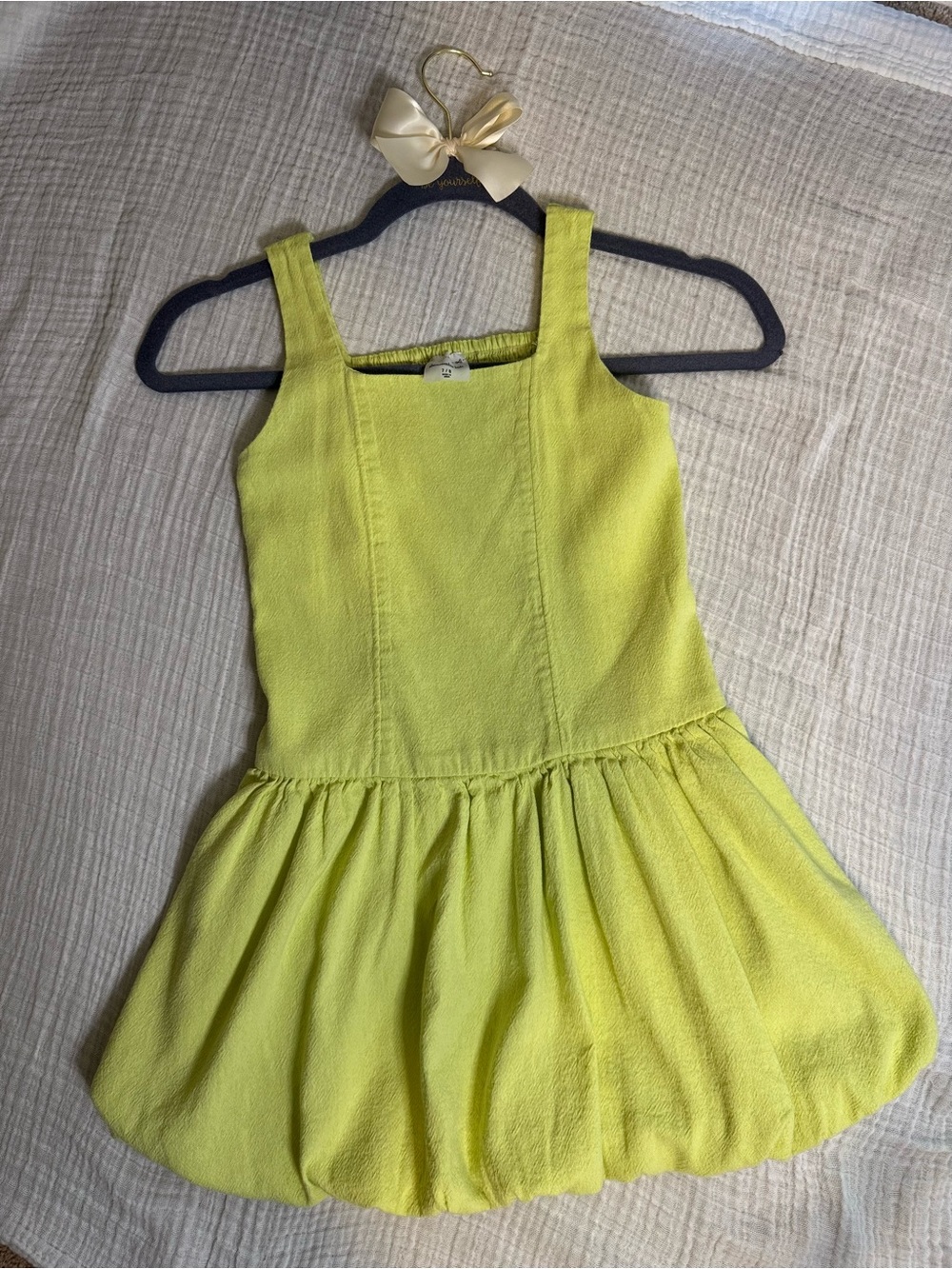 Abercrombie Girls' Bright Green Dress - Casual Summer Style